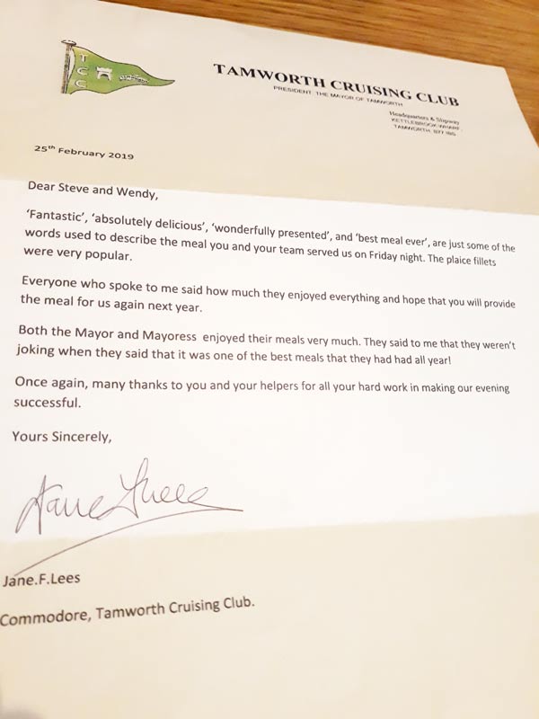 customer review by letter